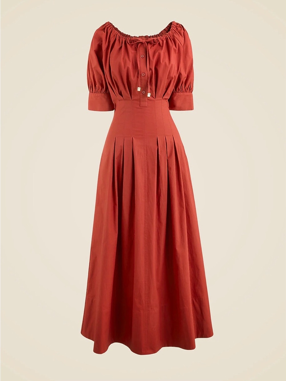 J. Crew Cinched Shirt Dress - Picture 1 of 8
